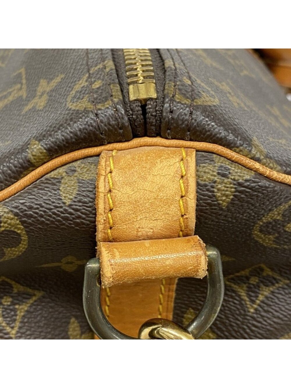 ★SOLD★ Louis Vuitton Boston Bag Monogram Keepall Bandouliere 50 Brown - Picture 7 of 10